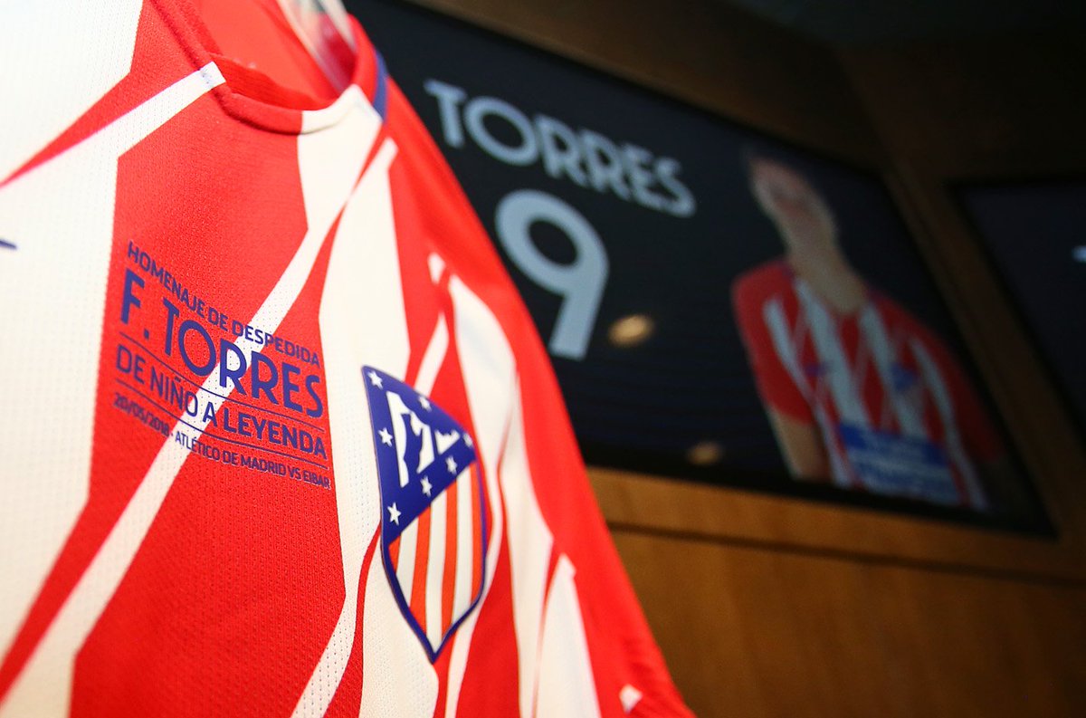 Atletico Madrid 2018 F.Torres DE NINO A LEYENDA Tribute patch/Badge 