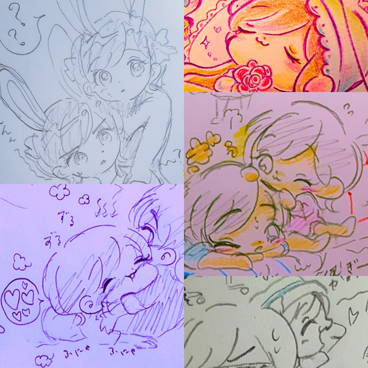 #描き手の性癖が出るトド松
驚きの隣人次男率
驚きのにょた率
(ていうかそれしか描いてない)
1番描きやすいんだよ、、、
こうして見ると結構表情豊かじゃな〜い? 