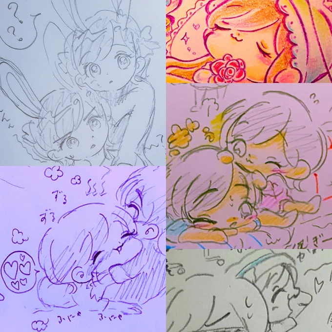#描き手の性癖が出るトド松
驚きの隣人次男率
驚きのにょた率
(ていうかそれしか描いてない)
1番描きやすいんだよ、、、
こうして見ると結構表情豊かじゃな〜い? 