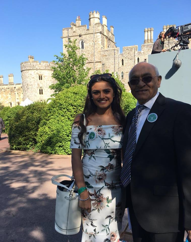 ApatelTSF's tweet photo. What a day to remember! Dinesh Patel, a resident of my little Kuched Gaam  and granddaughter Keya were lucky enough to be invited into the precincts of Windsor Castle today for the fantastic Royal Wedding!  They have for over 10 years provided gifts to Kuched School Kids https://t.co/6zszV00VTR
