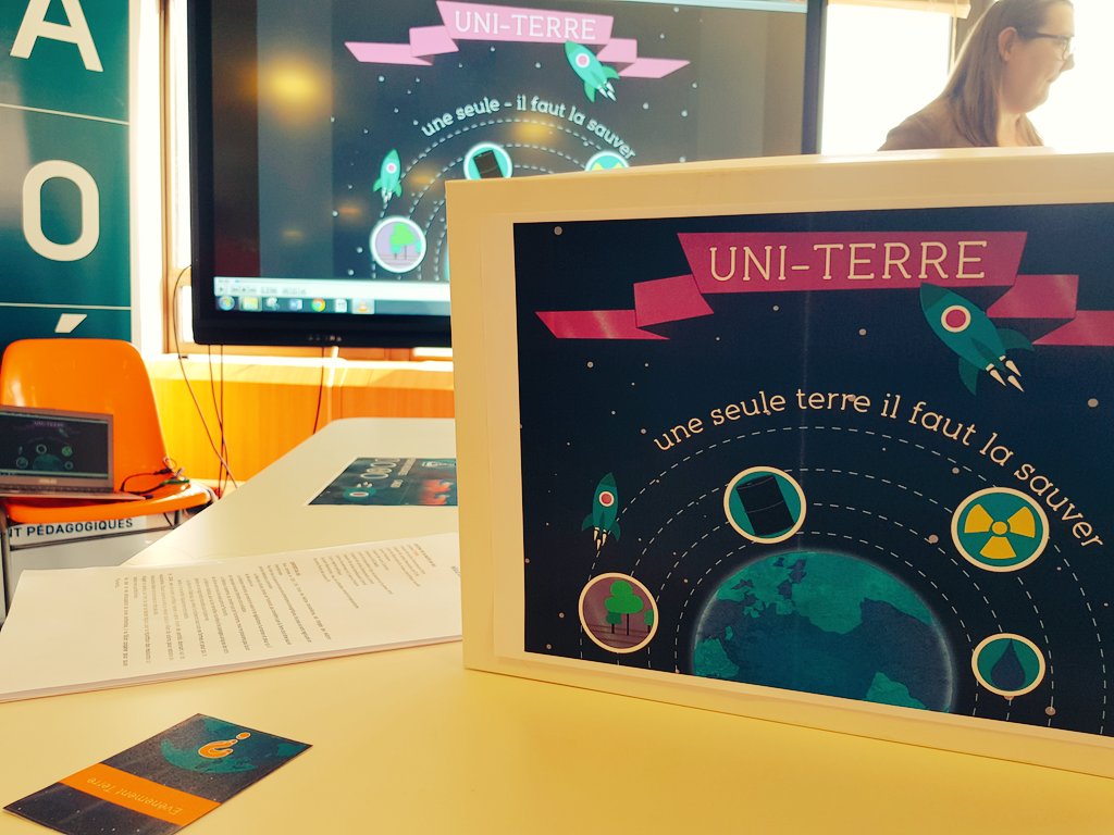 EduGameJamIDF's tweet photo. Uni-Terre de l'équipe Les Collapsonautes ! "Une seule Terre, il faut la sauver" #EduGameJamIDF Il faut gérer la répartition des ressources entre les différentes puissances continentales. https://t.co/46jJcgDGVf