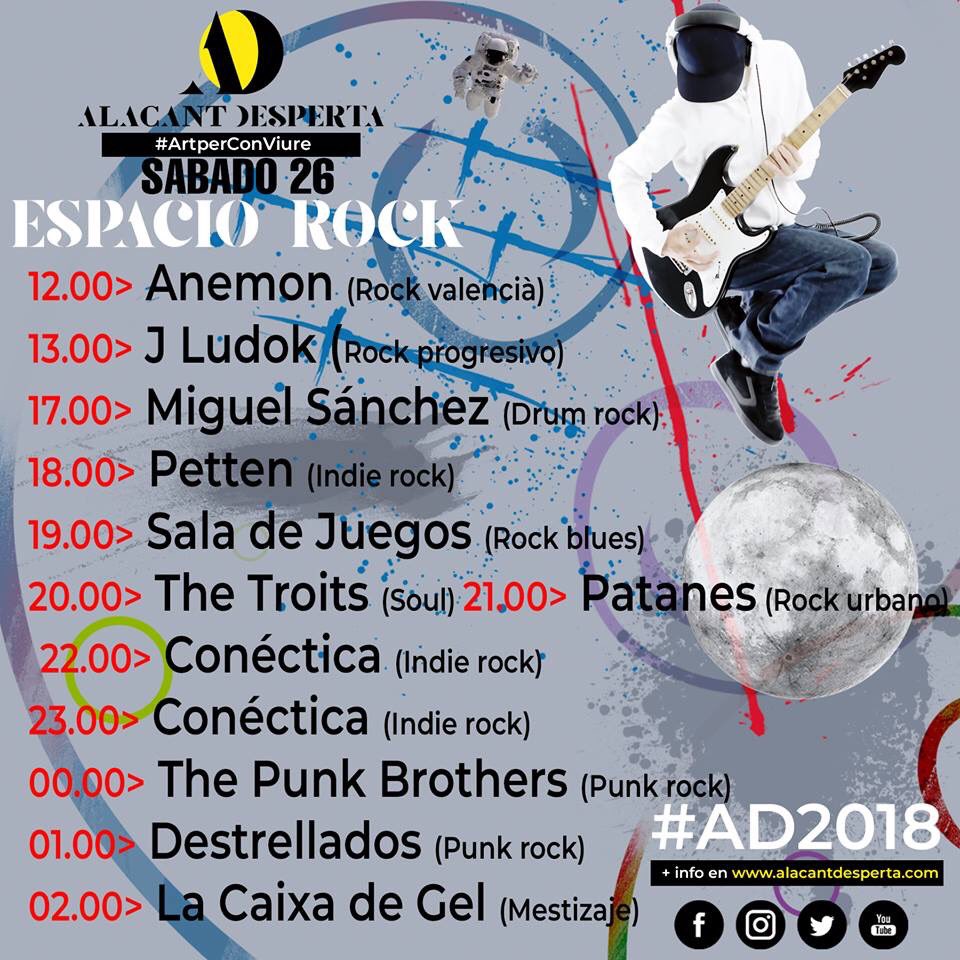 ADesperta's tweet photo. Cartel #EspacioRock#AD2018 #ArtPerConViure https://t.co/5JNjrgktPa