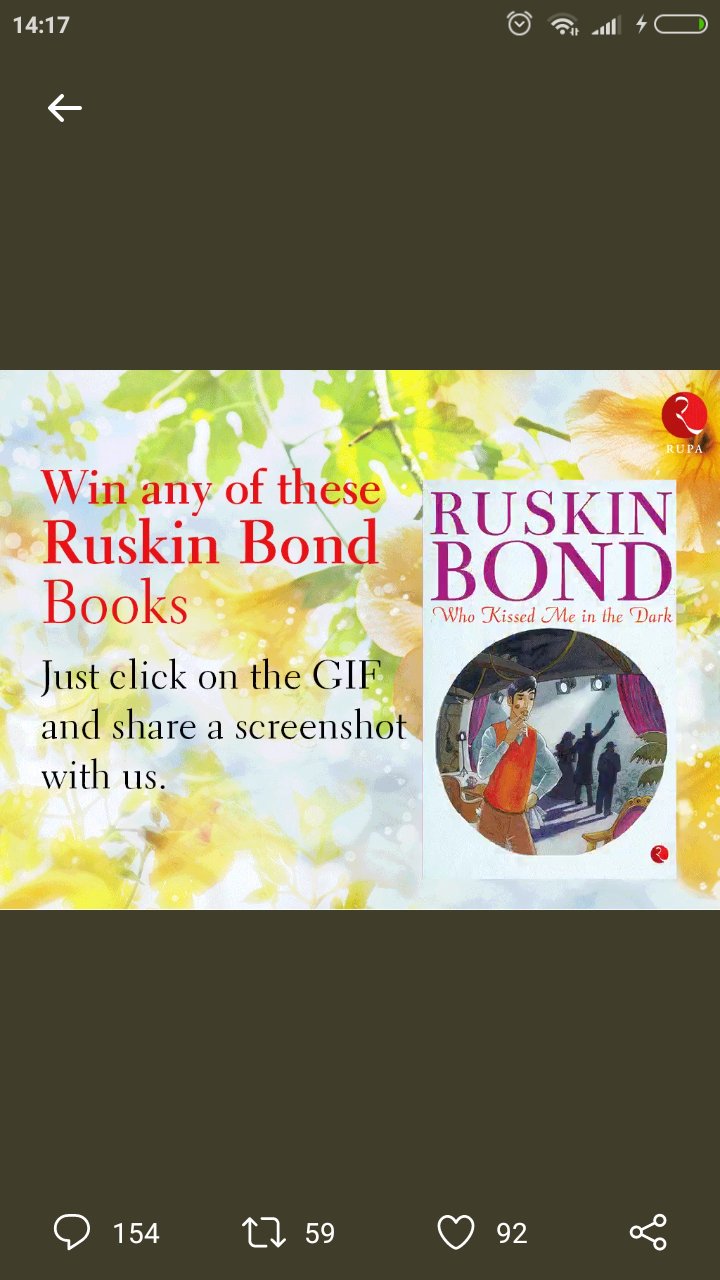  Happy birthday Ruskin Bond. 