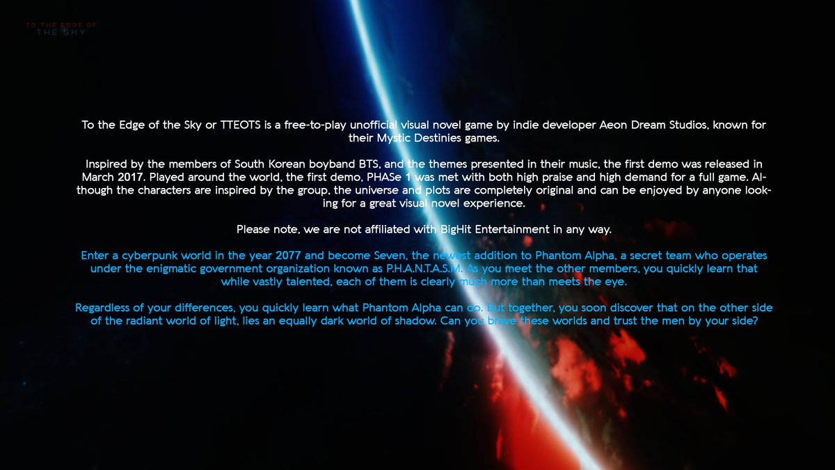 AjaCelestin's tweet image. Anxious to see what happens next? #TTEOTS Chapter 01 - P01 is out NOW! Continue your journey as #OperativeSeven! Can you win against overwhelming odds?

#BTSxTTEOTS #SickOfThisFakeLove #iVoteBTSBBMAs

PC/Mac: goo.gl/JTAJzj
Android: goo.gl/fkcn5W