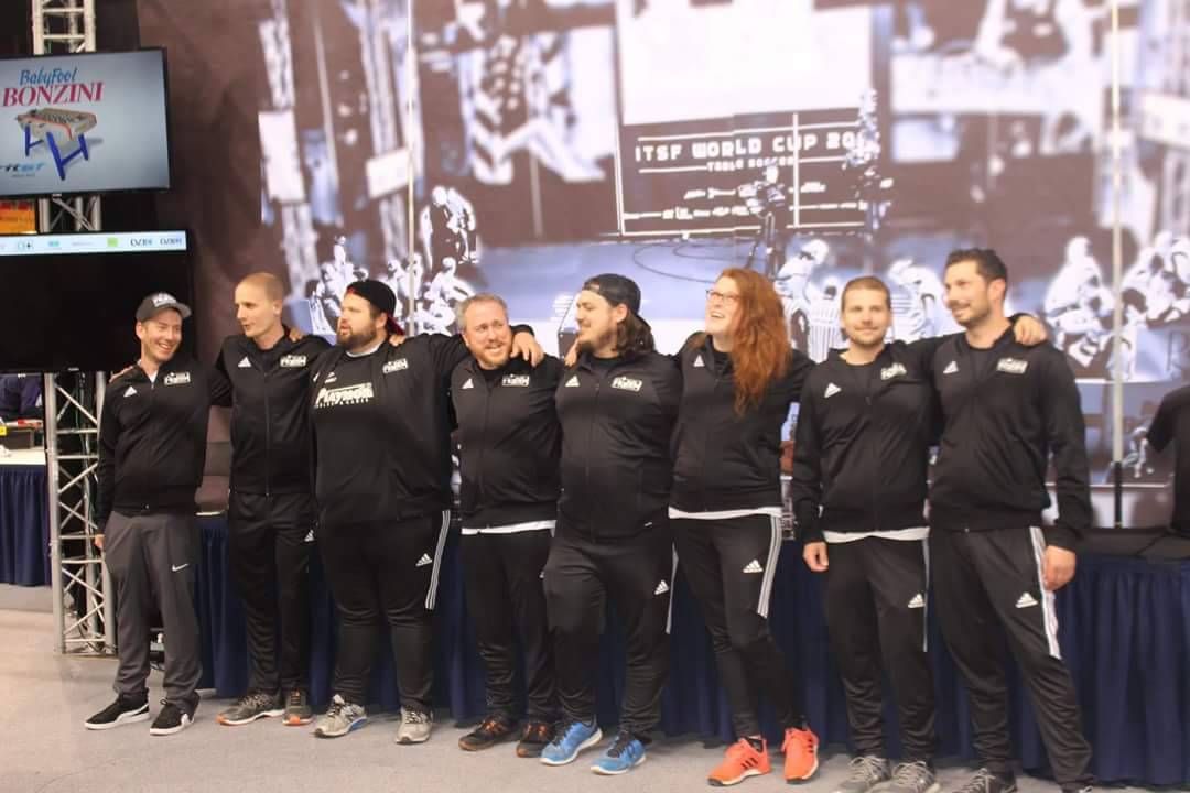 CanadaFoosball's tweet photo. 13 players from Canada, including our Vice President - Mathieu Bigeault and Secretary/Treasurer - Alexandre Lehouillier, participated in the 2018 World Series on Bonzini in France last weekend. Check all of the results here: https://t.co/LzH1iY1Uu7 https://t.co/GHpldUW6Cp