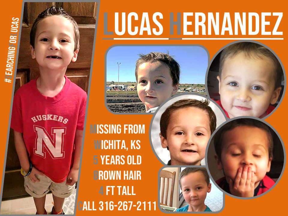 LtGovMickey's tweet photo. TODAY, another search is currently underway for five year old, Lucas Hernandez, in Wichita Kansas.
Lucas missing since 02.17.2018...
Please keep the family in your prayers, and the volunteers looking for answers..
#LucasHernandez #Missing #Child #Wichita #Kansas #SearchForLucas https://t.co/9M1LFwsNEd