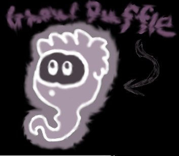 Rainbertt's tweet photo. I went digging into my old computer files and found some drawings of made up puffles. I was really obsessed with these little guys.

First up is a "Ghoul Puffle" which I drew in 2012. It actually looks like the Ghost Puffle a lot, which is surprising https://t.co/w3yG8gnMeN
