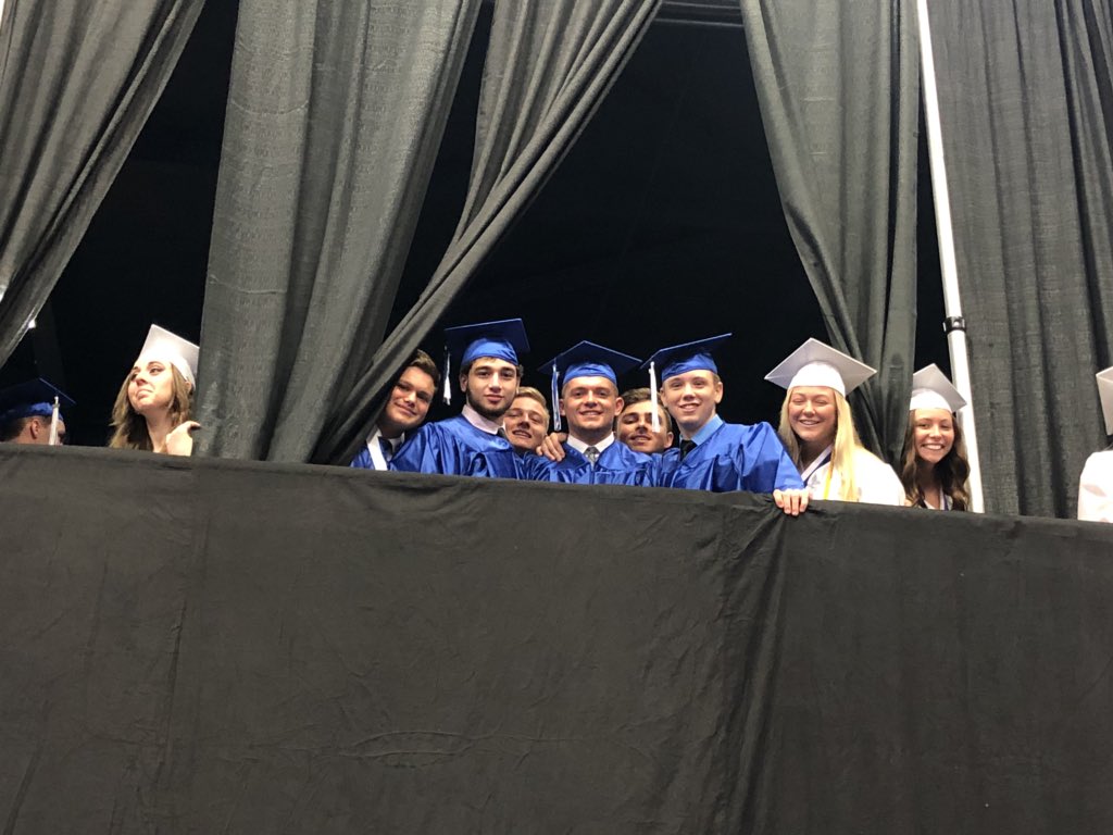 mdraves's tweet photo. The graduates are getting ready!! #BrunswickPRIDE https://t.co/qpRUi3rKm7
