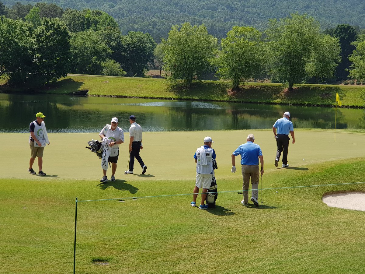 mybenzguy's tweet photo. Great day @RegionsTrad golf tournament. Following Mark O'Meara David Toms and Colin Montgomerie. #GreystoneCC #RegionsTradition #MBBHM https://t.co/l8TqvPAazP