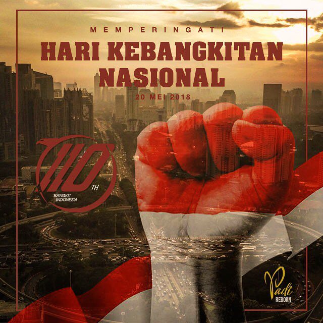 Bangkitkan rasa dan semangat persatuan, kesatuan, Maju terus Indonesia nan jaya, Selamat Hari Kebangkitan Nasional!
#harkitnas #bersatuuntukindonesia