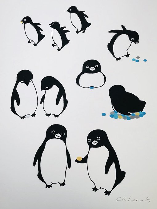 「flower penguin」 illustration images(Latest)｜10pages