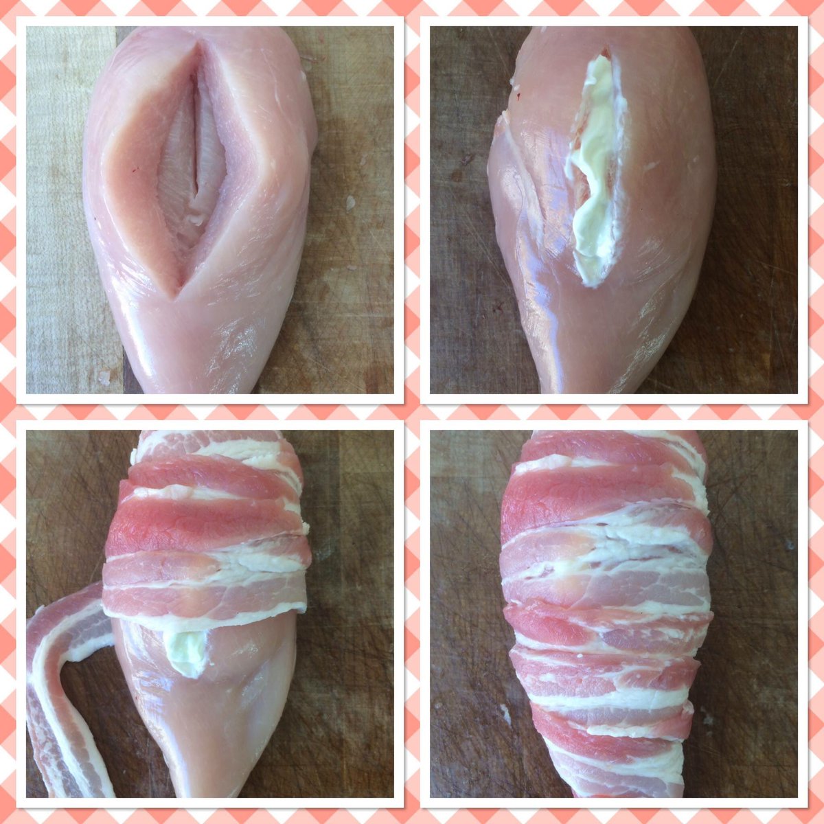 RealJayTutts's tweet photo. @UncleChaps not sure if you already have plans for dinner but found a lovely meal you may like to try. Chicken breast soft cheese and a healthy wrapping of your choice of bacon. Enjoy! https://t.co/l2fsB4w2HD