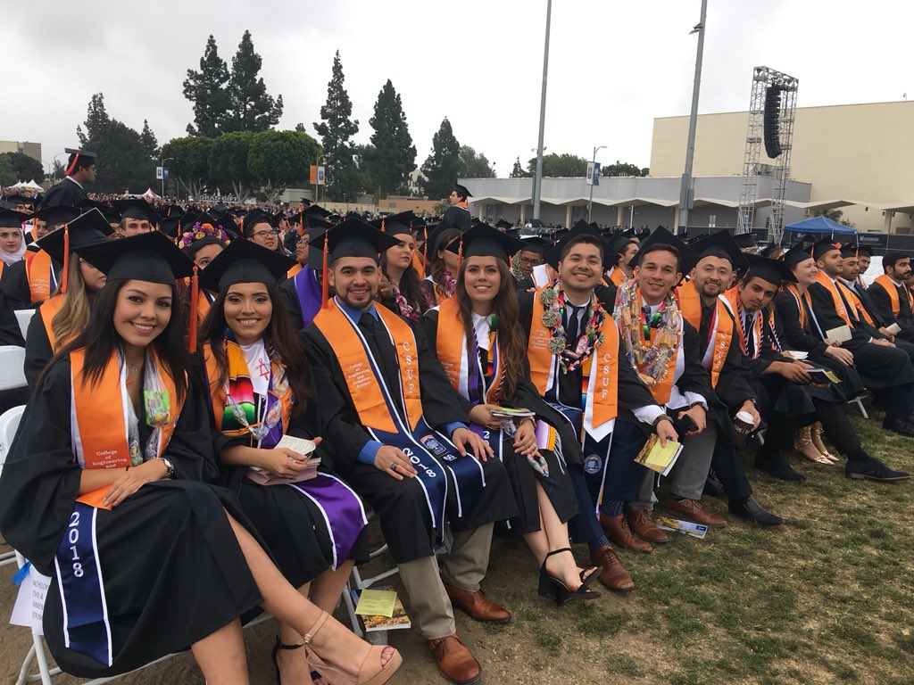 csufecs's tweet photo. Congrats ECS Grads! We are sooooooooo proud of you! #csuf2018 #titansreachhigher #csu #csufecs https://t.co/JIDwzo8Md9