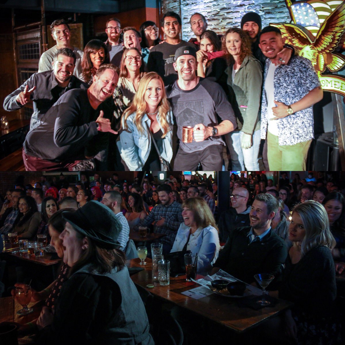 americancomco's tweet image. Thank you @jaychandrasekha for a hilariously fun weekend. We had an amazing time! 🙌😂🍻👮🏽‍♂️🦎 Check out our calendar at AmericanComedyCo.com for all our upcoming shows🦅🎟 #SuperTroopers2 #BrokenLizard #Beerfest #Comedy #Standup #Funny