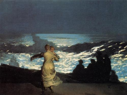 'Summer night' WINSLOW HOMER (EE.UU., 1836-1910) #ObradelDía
