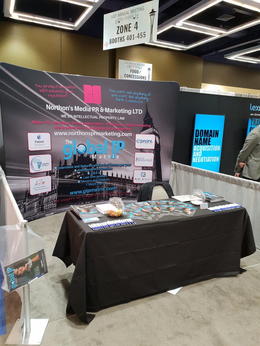 IP_Matrix's tweet photo. Magazine launch! A very successful first day at INTA. The GIP Matrix has been very well received.๐ฌ
#buryandbury #Victorgreenandcompany #gorodisskyandpartners #eproint #stillwaters #marquonsult #ARIPO #INTA #ECTA #patentseekers #practiceinsight #azalesovandpartners #markinventa https://t.co/3oAfGBKa7w