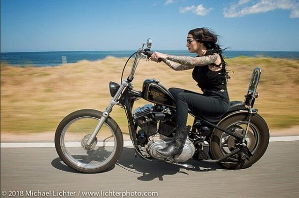 Lowbrow Customs on X: Sporty Sundays with @KissaVonAddams photo by:  @michaellichterphotography #sportysunday #choppers #sportster #harley  #choppershit #babesrideout #womenwhoride #ladyrider #chopper   / X