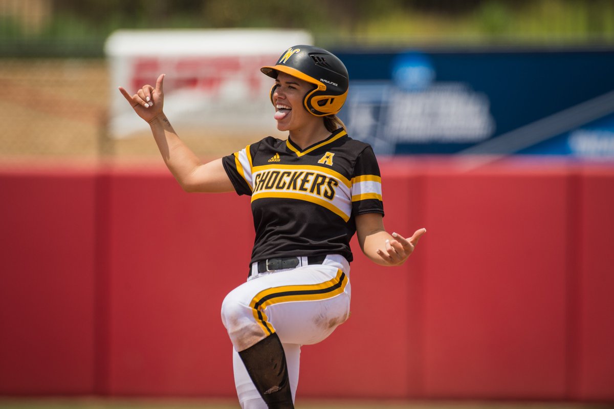 GoShockersSB's tweet photo. The first appearance in an NCAA Regional Championship game. 

Here's to our 2018 Shocker softball team; you made history. 👏 https://t.co/XoF9vEOMuQ