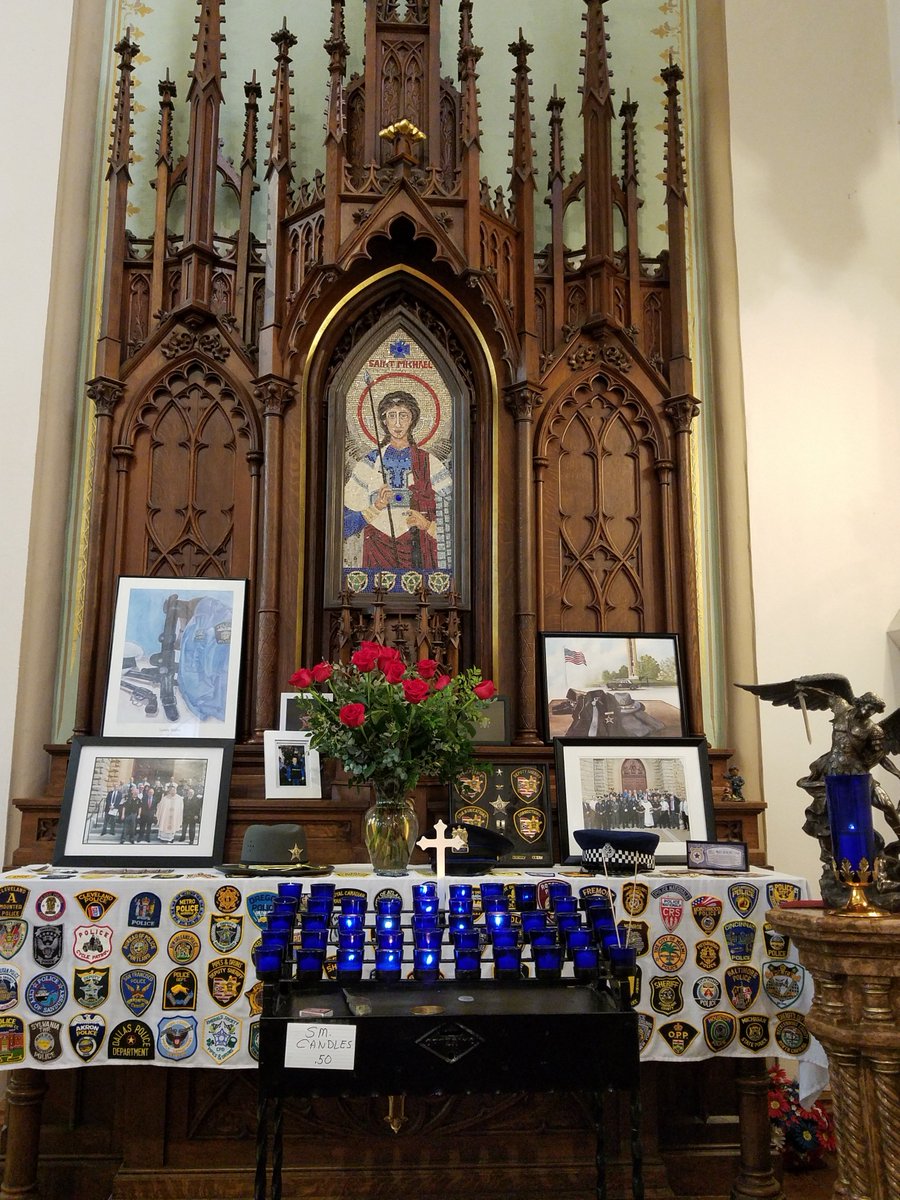 Toledo_PD's tweet photo. Today we celebrated the annual Blue Mass at the Historic Church of St. Patrick in downtown Toledo.  Thank you to all that made this possible.  This church holds a special place in the hearts of your local police officers and firefighters. https://t.co/0A1lGZ00WZ