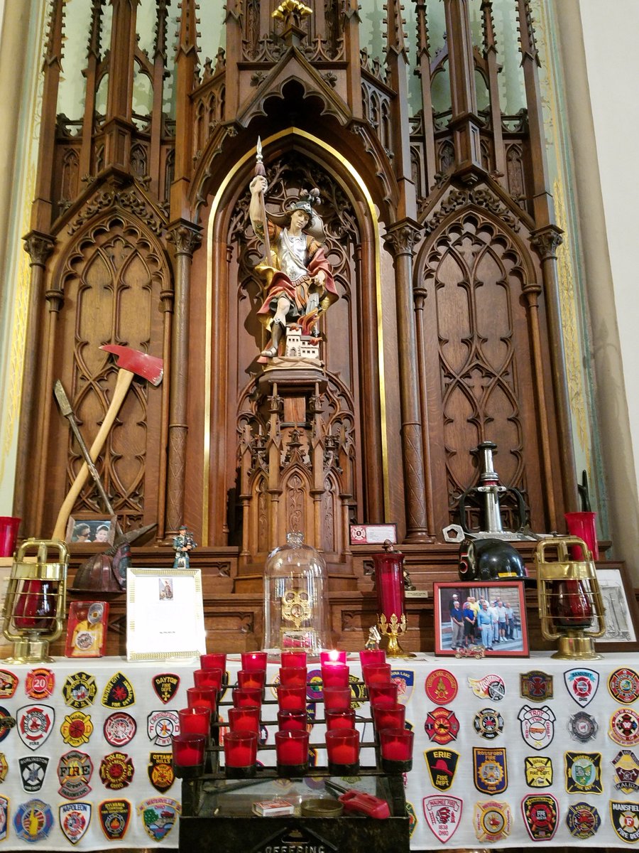 Toledo_PD's tweet photo. Today we celebrated the annual Blue Mass at the Historic Church of St. Patrick in downtown Toledo.  Thank you to all that made this possible.  This church holds a special place in the hearts of your local police officers and firefighters. https://t.co/0A1lGZ00WZ