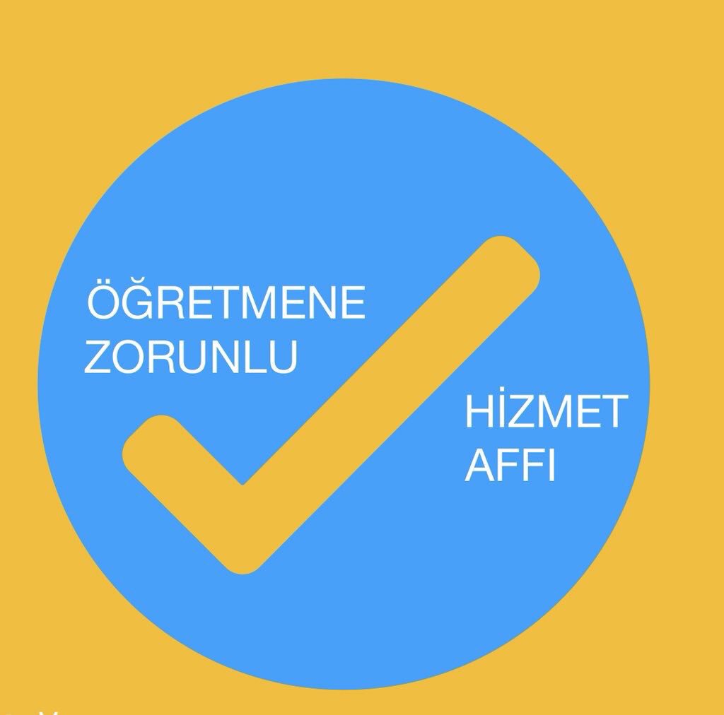 #MebZorunluHizmetiAffetti                  ÖĞRETMENLER OLARAK ZORUNLU HİZMET AFFI İSTİYORUZ.BİR İHTİYAÇTAN DAHA ÇOK BİR GEREKLİLİKTİR.