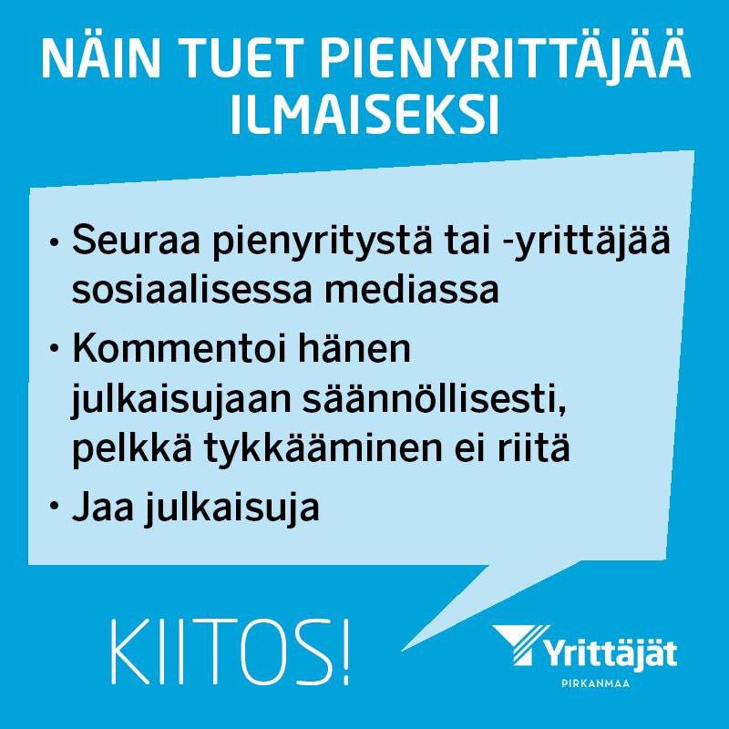 Matti Jääskeläinen on Twitter: "Näin tuet pienyrittäjää ilmaiseksi!… "