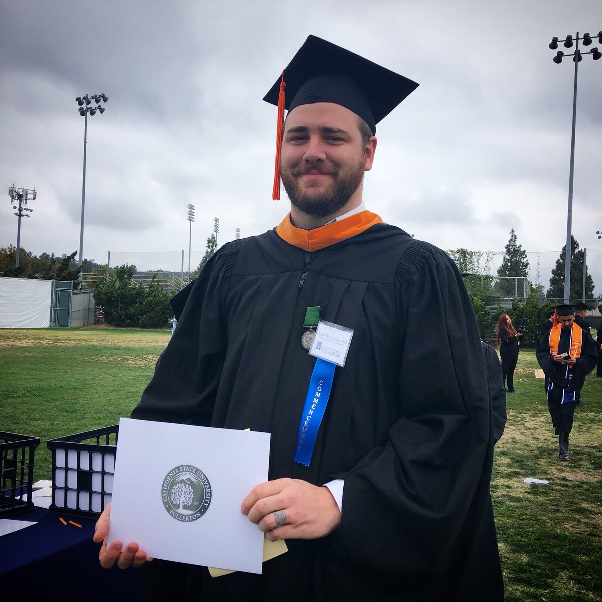 csufecs's tweet photo. A special congratulations to our very own ECS Machinist, Jonathan Woodland! You are now a master. #jedi #csuf2018 #mechanicalengineering #mastersdegree @TitanPrezVirjee @JulieVirjee @CSUFdcramos https://t.co/J7oA3u5UOw