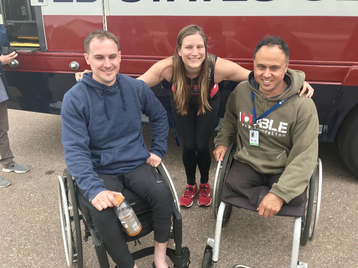 PVA1946's tweet photo. Our first paratriathlon camp with @usatriathlon has officially wrapped! It’s been a great few days of training and learning for our adaptive athletes. Until next time...Stay #PVAble ! https://t.co/GrIY3SOK3g
