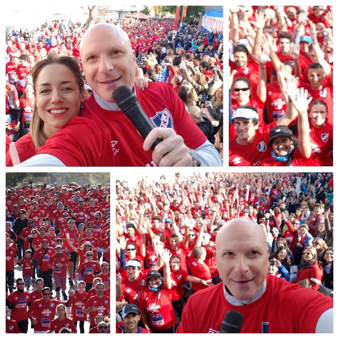 Una hermosa mañana en tres colores! Un placer compartir con @CataFerrand y  el pueblo tricolor una gran 6.119 KM. Gracias por la buena onda y por el  disfrute de una jornada deportiva, image size:1080x1080