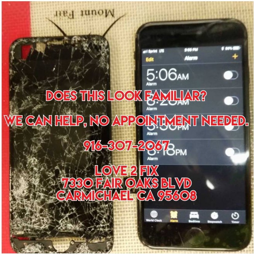 Love2fix916's tweet image. Does this seem familiar?? Come to Love 2 Fix, get your electronics serviced by a veteran owned company!

No appointment needed!

#repair #love2fix #cellphone #carmichael  #sacramento #eletronics