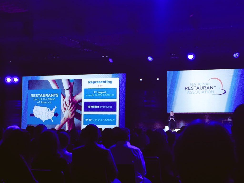 NatlRestShow's tweet photo. Our industry is growing in so many ways with more than 15 million employees. #Signature18 https://t.co/ICALdTsn85