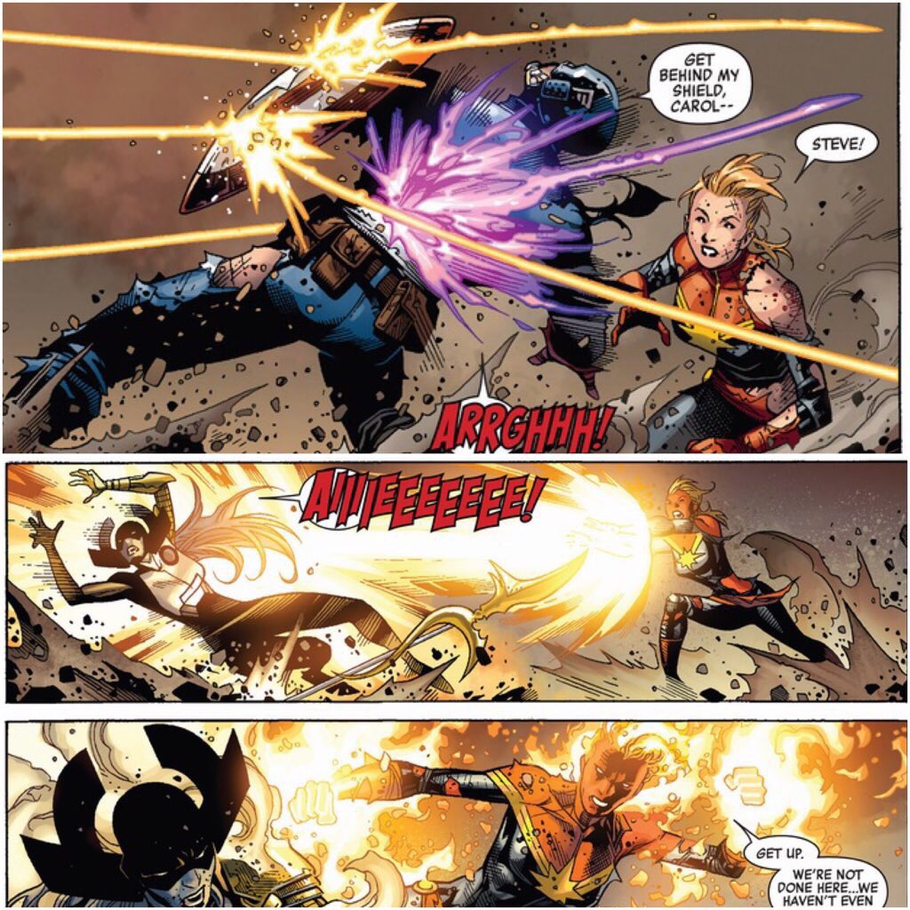 Captain Marvel News Captainmarvel S Invulnerable She S Bulletproof And Resists Recovers Super Fast From Hits And Explosions