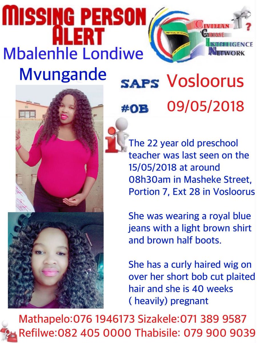 crimeairnetwork's tweet photo. MISSING : MBALENHLE LONDIWE. 22YRS. VOSLOORUS. EMM. GP. https://t.co/tC5LA80xtA
