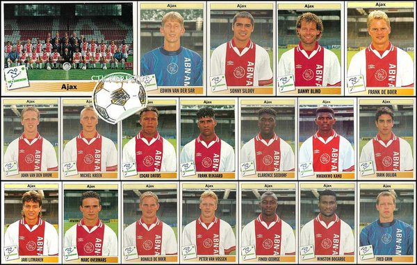 Ajax's brilliant squad of the mid 90s. So many legends!