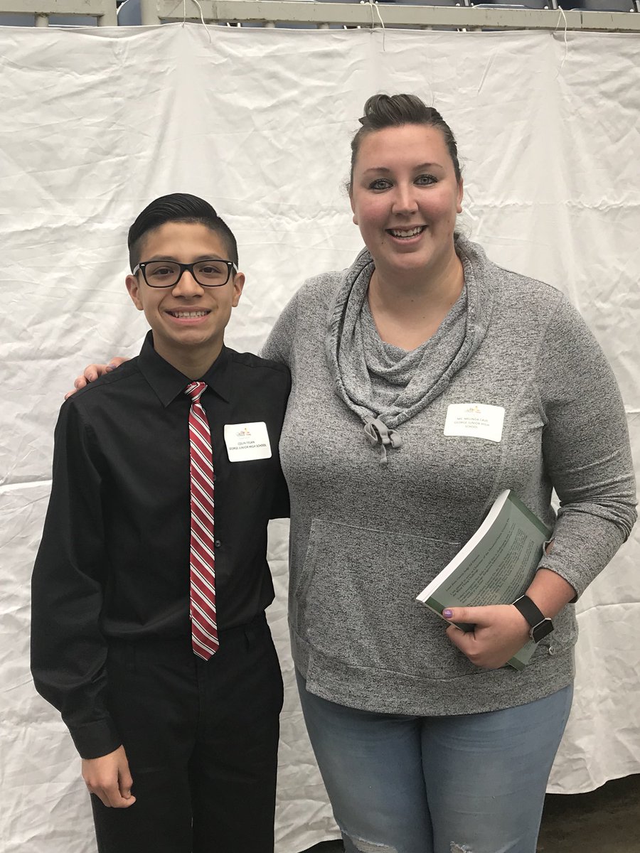 CoachCueva's tweet photo. So blessed to be able to spend this Sunday afternoon celebrating Colin F. for being a school finalist in the @DtWTChallenge Way to represent @GJHGators I am one proud teacher! #dtwtChallenge #proudteacher #writing #inspirational https://t.co/YdxUXf4LXf