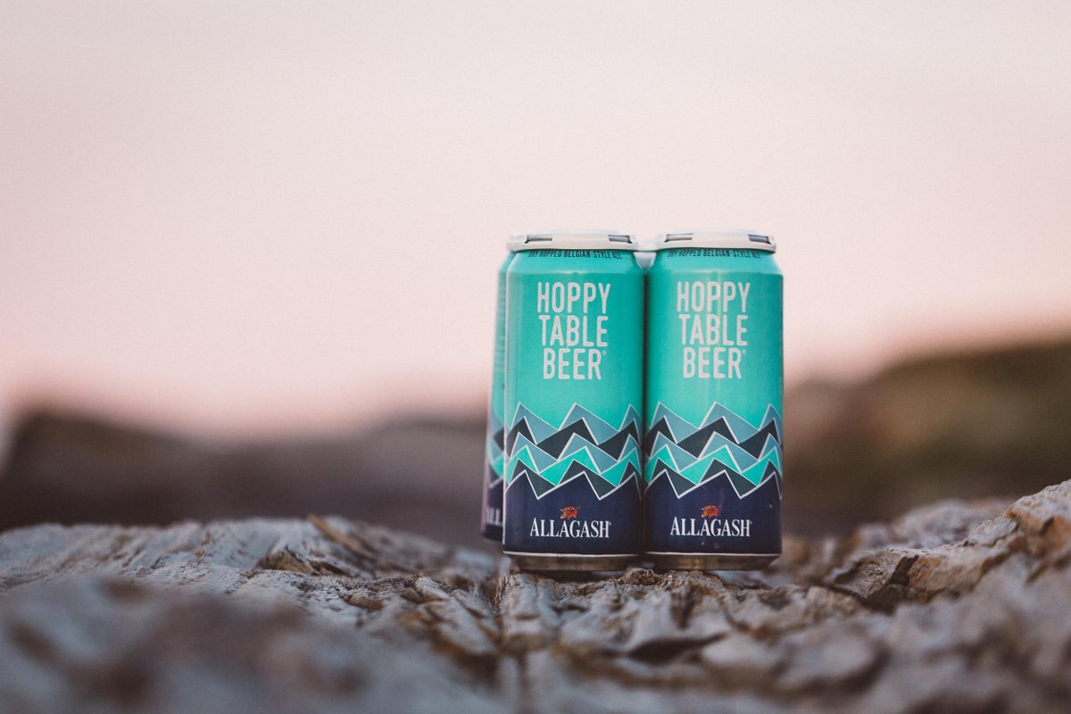 AllagashBrewing's tweet photo. The first Allagash cans 🚨EVER🚨 will be getting a brewery-only release on Tuesday 5/22. Just typing that gets us all jazzed up. Four-packs of Hoppy Table Beer 16oz. cans will run $13, no limits. See you then! https://t.co/kizCtdVyio