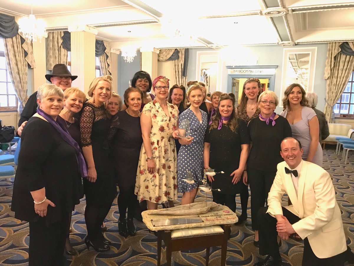 Simon_Ovenden's tweet photo. Amazing win at @supportVSA Sing,Sing,Sing for @LedChalmers Law Law Land choir who performed 1940’s numbers,A Nightingale Sang in Barclay Square and In the Mood https://t.co/trb9Jtv1m0