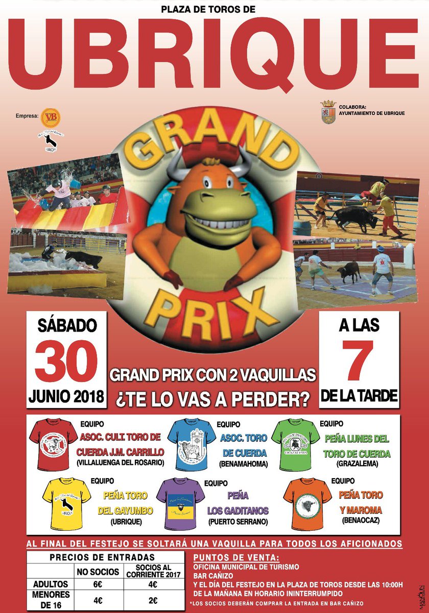 ToroGayumbo's tweet photo. ‼️GRAND PRIX en UBRIQUE‼️

Os dejamos el cartel con toda la información! 

https://t.co/sC575EQa7G https://t.co/1IVkFGEqgk