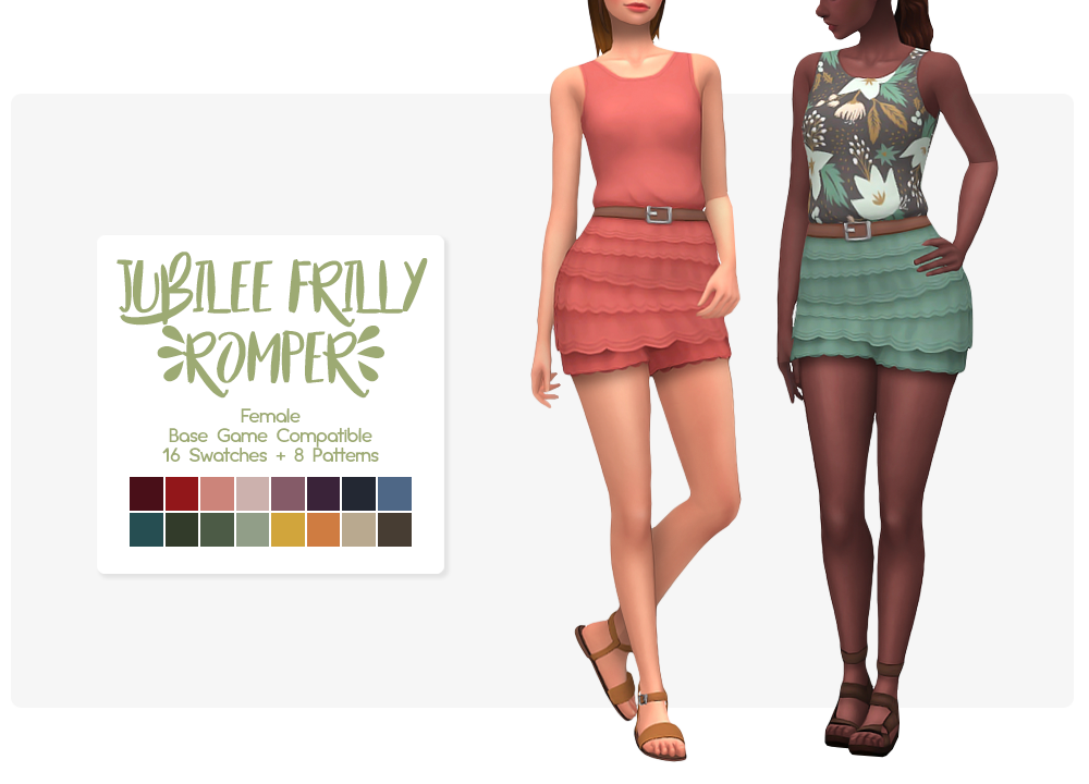 NolanSimsCC's tweet image. Just finished updating my Jubilee Frilly Romper! 💕 goo.gl/jiWLcf #sims4 #ts4 #customcontent