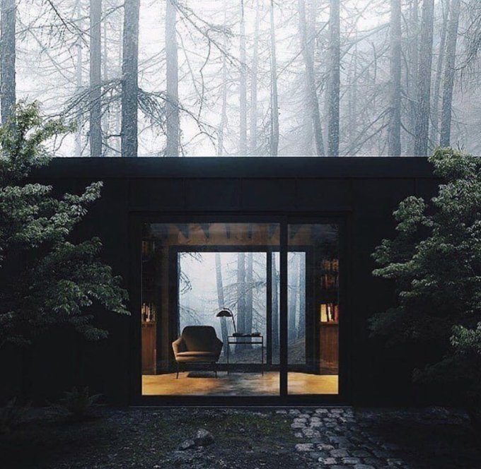 I think I wanna build a nice little hideaway like this in my forest-y backyard 😳😍😭 https://t.co/8iu1