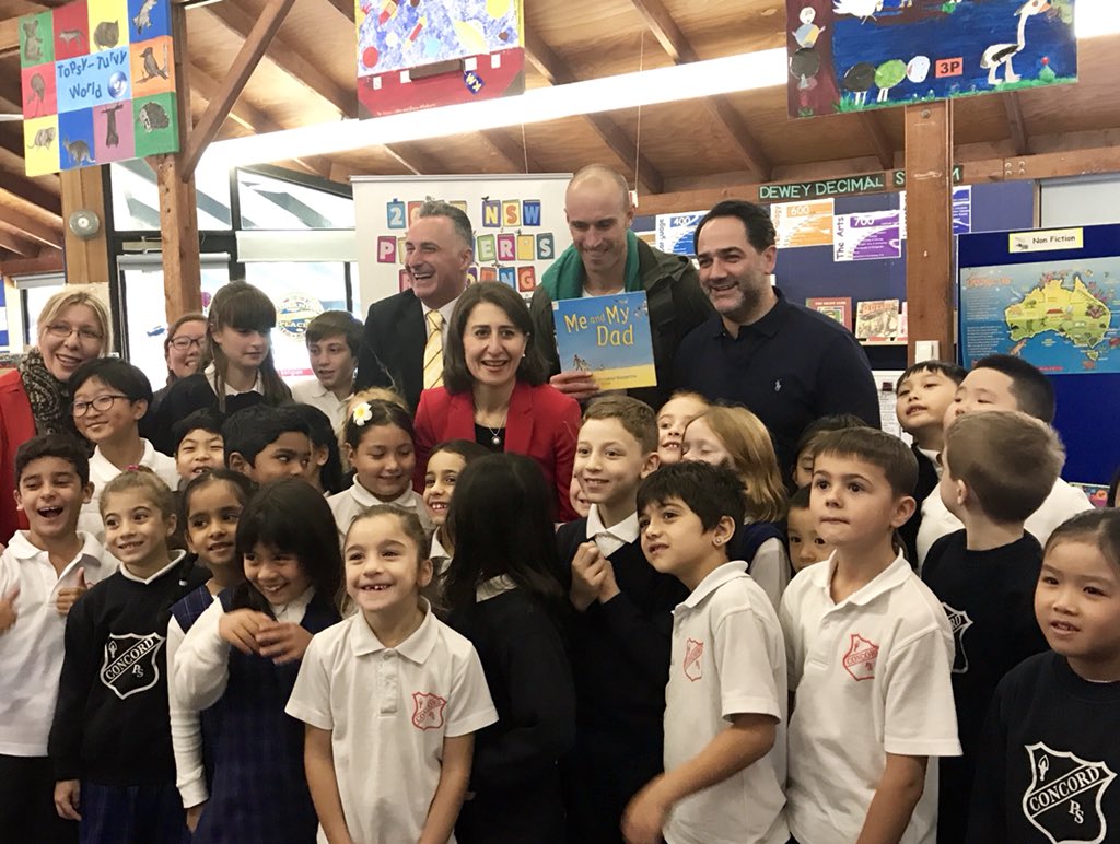 Proud principal <a href="/TouVon/">Anna Vountoulas</a> sharing the love of reading our Ss have w The Premier &amp; @fitzyandwippa Year 2 were delighted to listen to books that are part of the #NSWPRC <a href="/NSWEducation/">NSW Dept of Education</a> <a href="/ConcordPS/">Concord PS</a>