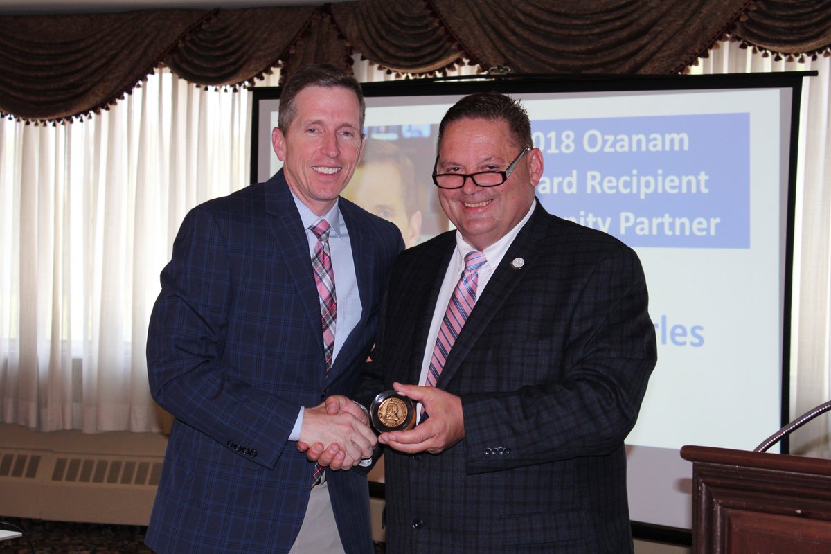 SVDPRhodeIsland's tweet photo. Congratulations @NBC10_Mark, our 2018 Blessed Frederic Ozanam Community Partner Award Recipient! #FFB2018 #SVdPRI #svdprhodeisland https://t.co/jv5D7p19le