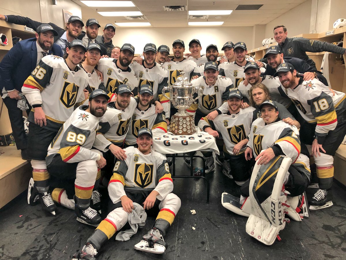 cityofhenderson's tweet photo. Hey Henderson! How about those #Vegas @GoldenKnights!!! Congratulations to our #VegasBorn 2018 Western Conference champions. Now on to the #stanleycupplayoffs. Go Knights Go! #VGK https://t.co/hKpraruUEg