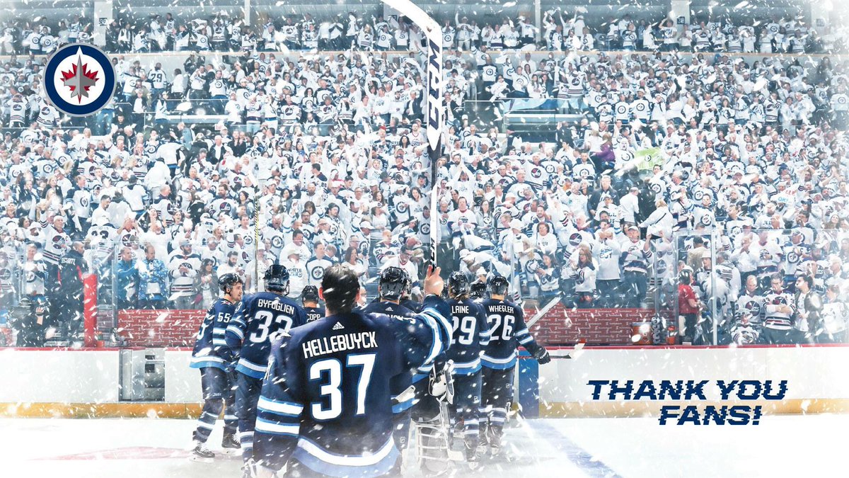 Skizdalimit74's tweet photo. A valiant play off run. Tomorrow as you emerg through your door and venture out into this great city, do it with your head held high for you all have done this city proud! β€οΈ
Jets fever today, tomorrow and forever #GoJetsGo #PegCity #Winnipeg #Hot103 #VirginRadio #Whiteout https://t.co/27pQTu50qw