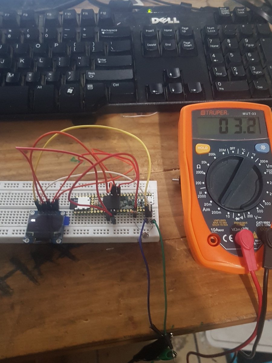 yeffrimic's tweet photo. #datalogger #lowPower usando #teensy35 y #oled1306 3.2 Mili amperios de consumo ๐๐
Aรบn se puede bajar mucho mรกs https://t.co/c4VuNmRAv3
