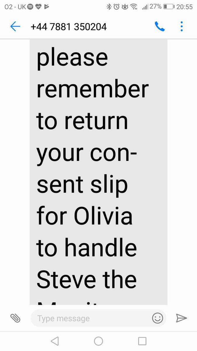 LauraLMaddox's tweet photo. When you have overly increased the font size from your daughters schools text msgs a little too much...
#WhoIsThisSteve? https://t.co/6Nppgp7g6V