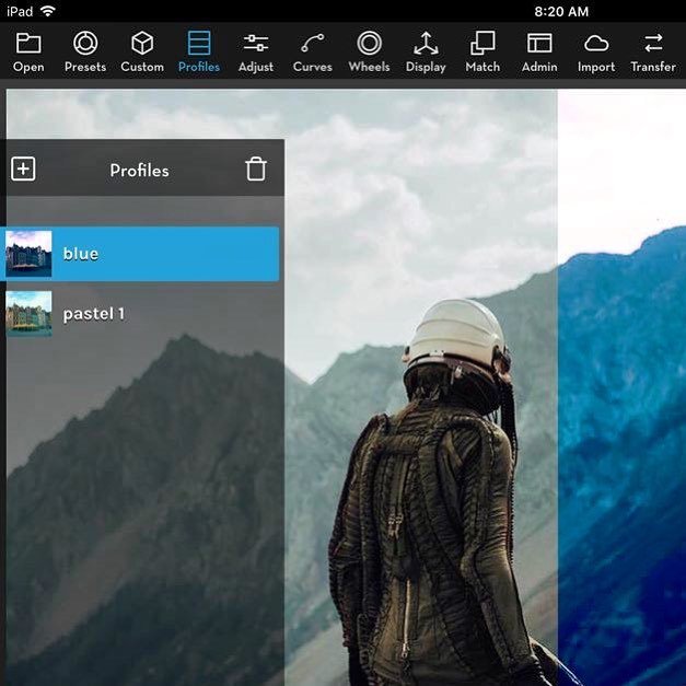 xcstudio's tweet image. Save curves, wheels, adjustments and LUT in a profile that you can always apply to photos and videos 👍 coming in days to iPad and later to iPhone 👌 👍 #videolut app for 📱  #videograde #colorgrade #colorgrading #videoedits #videoediting #luts #colorist… ift.tt/2GC49U3