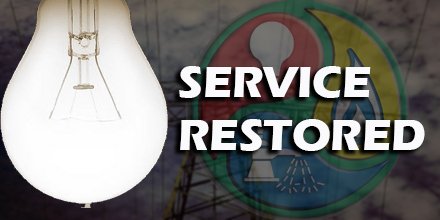 SERVICE RESTORED – NW Madison County
Sunday, May 20, 2018 – 5:25PM

Huntsville Utilities’ Electric Crews have restored service to NW Madison County. The outage was caused by a tree that made contact with utility lines near the intersection of Old Camp and Monroe Roads.