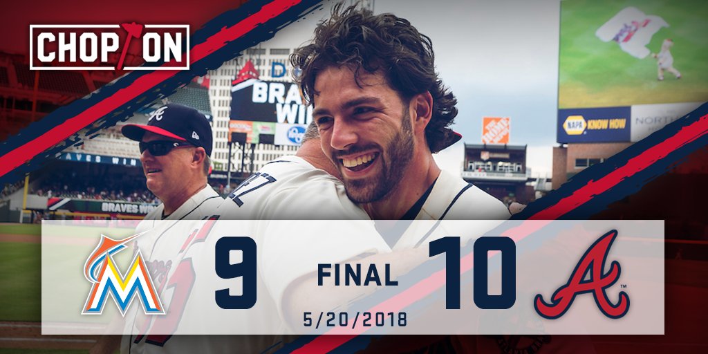 RECAP: #Braves rally to score 6 runs in the 9th to walk off vs. Miami.