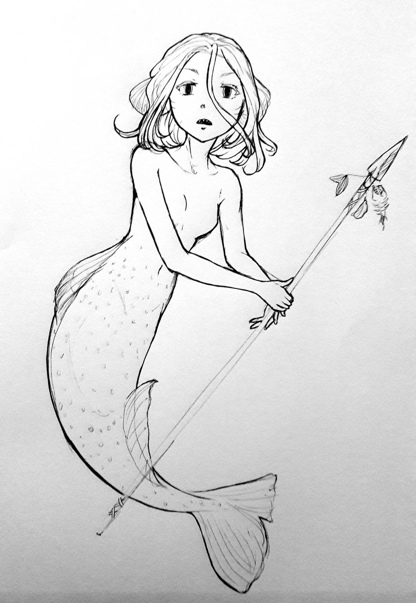 OniKagura_art's tweet photo. Serrasalmi
(Species: Naiad - Potamides)
#mermay #mermay2018 #mermaid #doodle #sketch #huntress #lance #piranha #harpoon #naiad #potamides https://t.co/U4BQA4SvIm